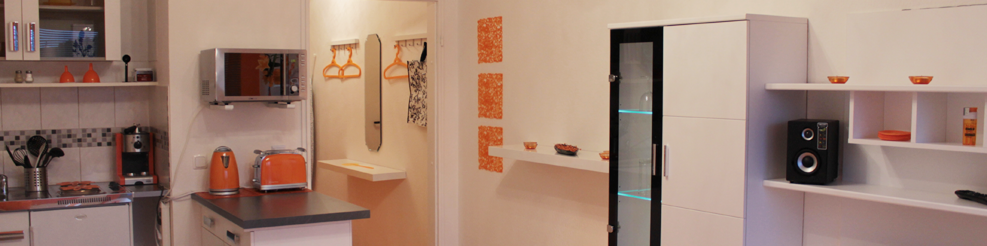 <h1>Apartment Little Orange</h1>
Die Ausstattung läßt keine Wünsche offen: hier ist der perfekte Platz für das zweite Zuhause.